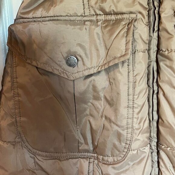 Guess Tawny Detachable Fur-Lined Hood Puffer Coat With Stretch Belt Size Small - Picture 4 of 7